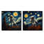 «Vangogh Astronauts Through Space I», ensemble d'art mural sur toile-2067259621-2067259618