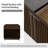 Melisa Cassella Modern 28"W 1-Drawer Fluted End Table Simple Assemblly with Charging Station and Solid Wood Legs Set of 2-1501425358