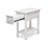 Monaco - Chairside Table - Blanc Finish