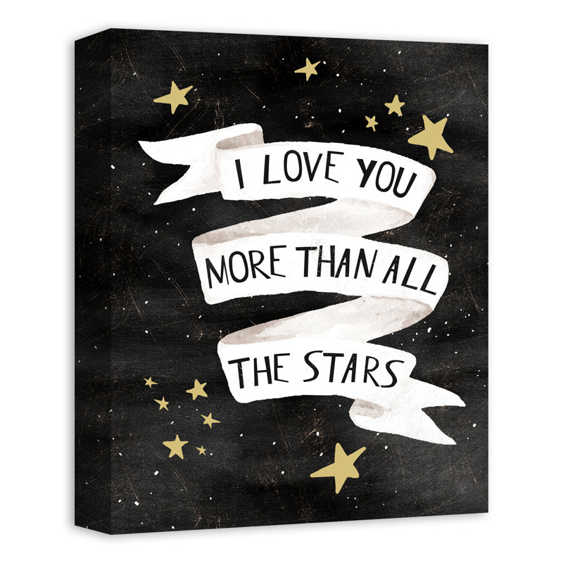 Art sur toiles i love you more Maggard, Toile tendue, H 20 po x l 16 po x P 1,25 po