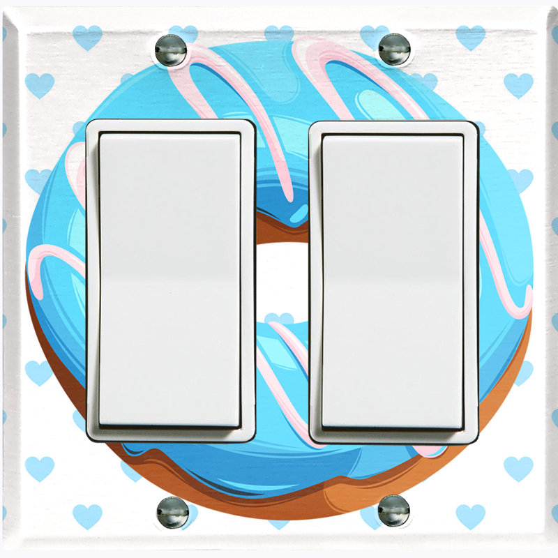 WorldAcc Donut 2-Gang Rocker Wall Plate | Wayfair