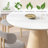 Astraea 47" Sintered Stone Top Dining Table With Solid Oak Base For Seat 4-6-624532927