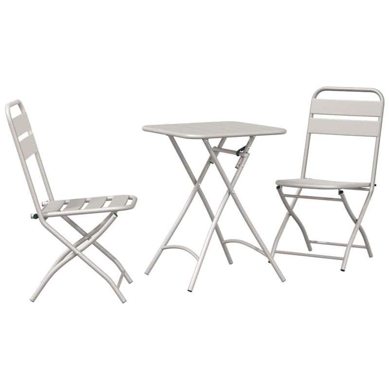 Square 3 - Piece 2 - Person 55Cm L Outdoor Bistro Set, Beige