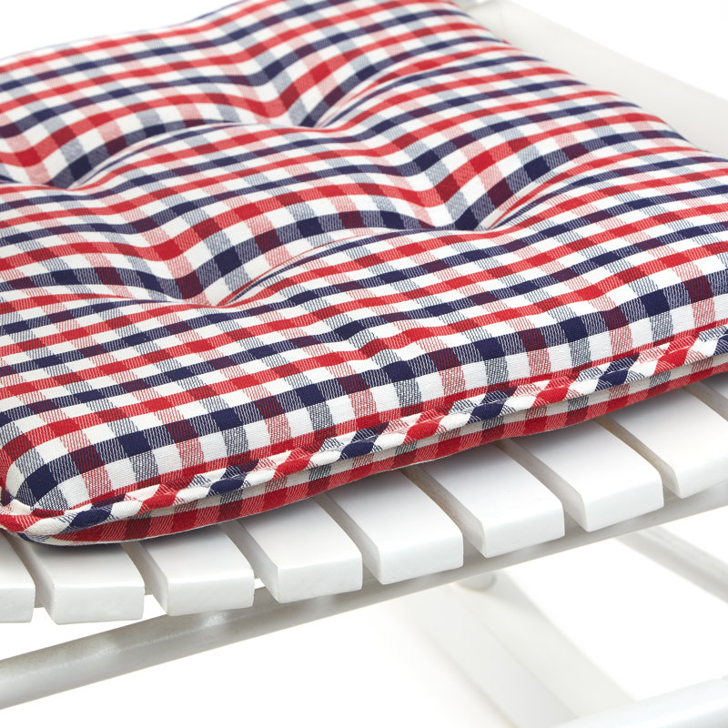 Rocking Chair Cushion Set, Red/White/Blue