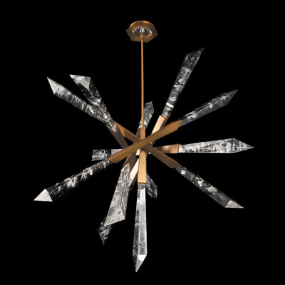 Solitude Aluminum Dimmable LED Sputnik Sphere Chandelier