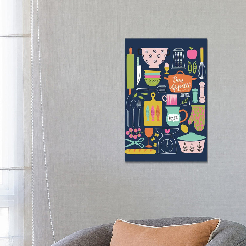 «In the Kitchen V» par Angela Nikeas - impression sur toile tendue, H 26 po x l 18 po x 1,5 po