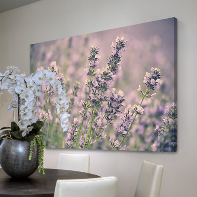 Reproduction d’art sur toile tendue, "lavande" par robin