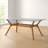 Alxander Glass Top Dining Table