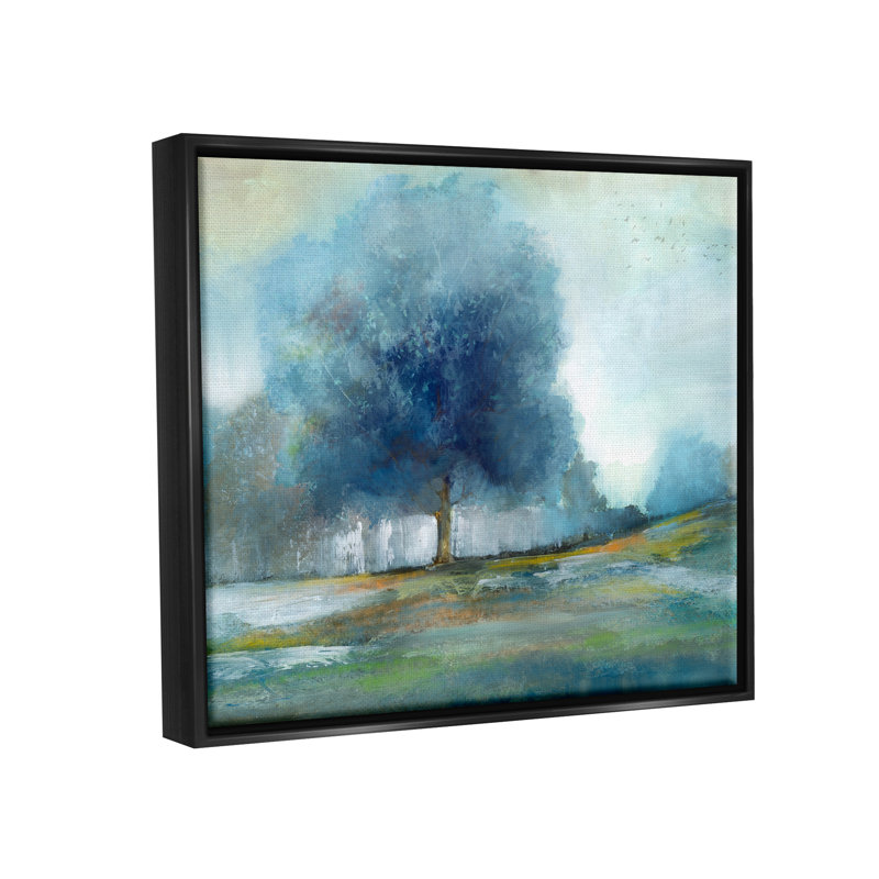 Art mural sur toile flottant Wildon Home®, Cadre flottant noir de jais, H 17 po x l 21 po x P 1,7 po