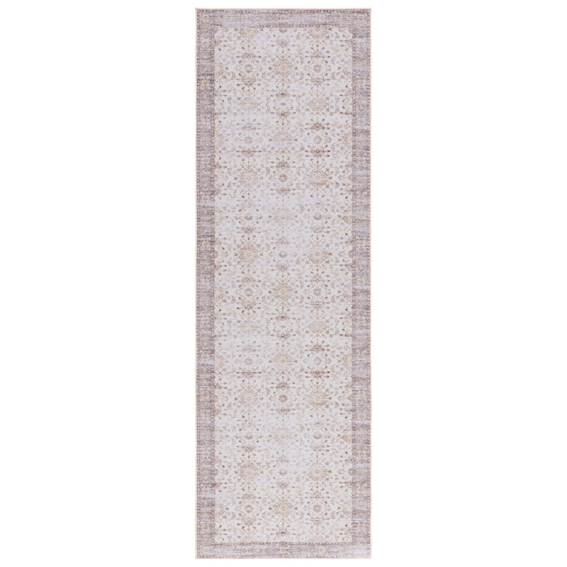 Ziebarth Oriental Beige Area Rug, Runner 2'6" x 8'