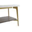 Table basse Table d'appoint rectangulaire pour le salon Table d'appoint à aire ouverte avec structure en métal