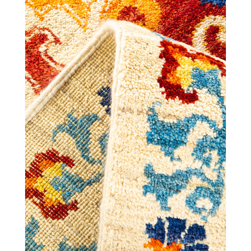 Suzani One-of-a-Kind 6' 2" X 9' 4" Hand Knotted Area Rug