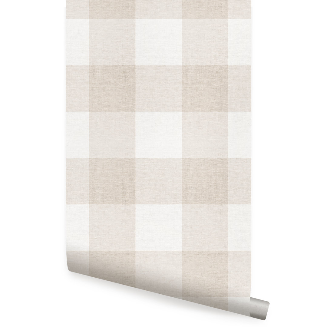 Markaylah Checkered Peel and Stick Wallpaper Panel Gracie Oaks 