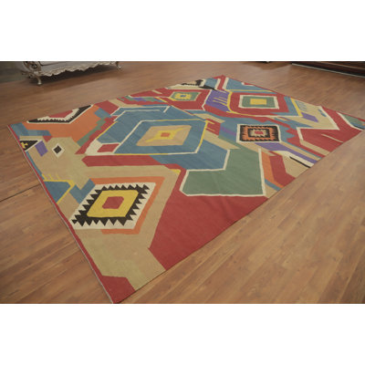 Wool Kilim Oriental Area Rug 9x12