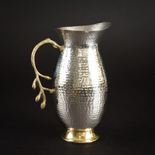 Hammered Metal Pitcher