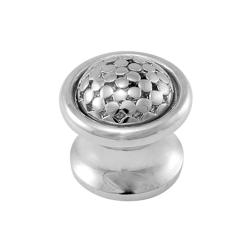 Tiziano Mushroom Knob, Polished Silver, 0.875" H x 0.875" W x 0.875" D
