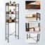 Rangement au-dessus de la toilette l 23,5 po x H 68 po x P 9,5 po Muneera