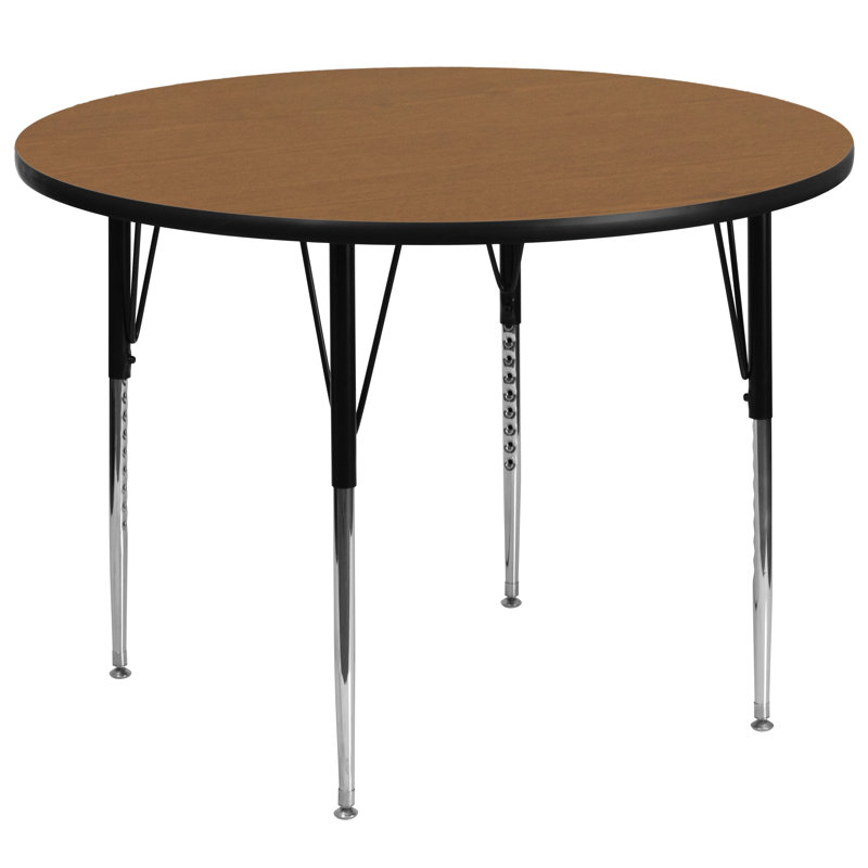 Table d'activité 42 po Goddard, Chêne, L 60 po x P 60 po x H 21,125 po - 30,125 po