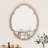 35" Scalloped Gold Wall Mirror