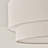 Nichoel Modern Farmhouse 3-Light 2-Tier Linen Blend Drum Semi Flush Mount Ceiling Light