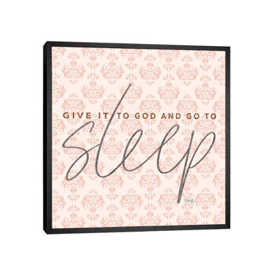 Give It To God Coral by Marla Rae - Print on Canvas