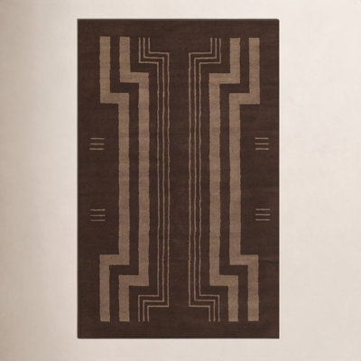 Hallum Hand-Tufted Geometric Wool Rug