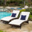 Outdoor Chaise Lounge Set , Cushion Included-680098038-680098034-680098036