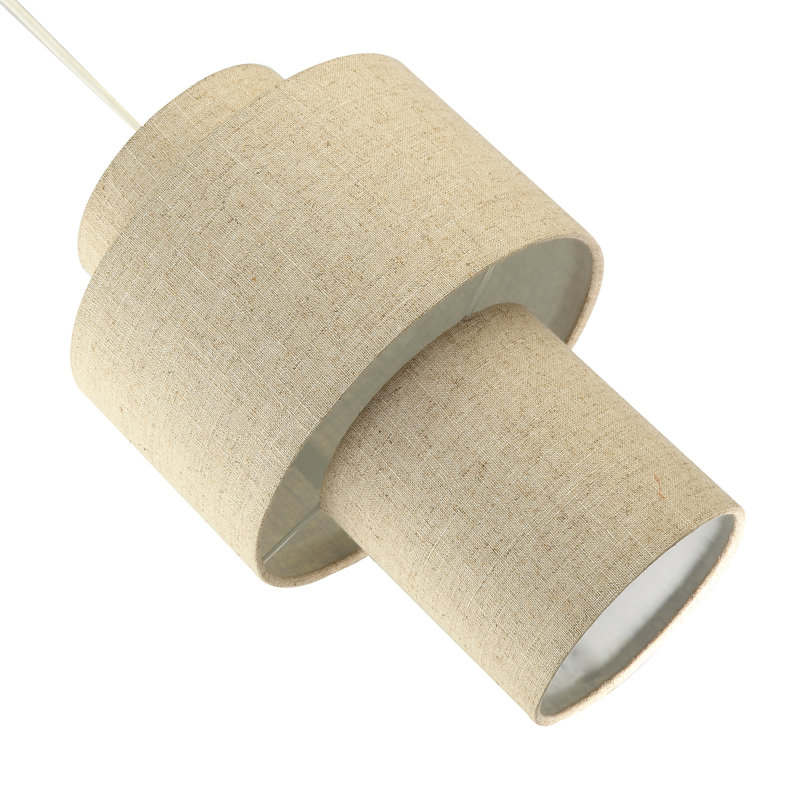 37cm H Linen Novelty Pendant Shade ( No Direct Attachment Method ) in Cream