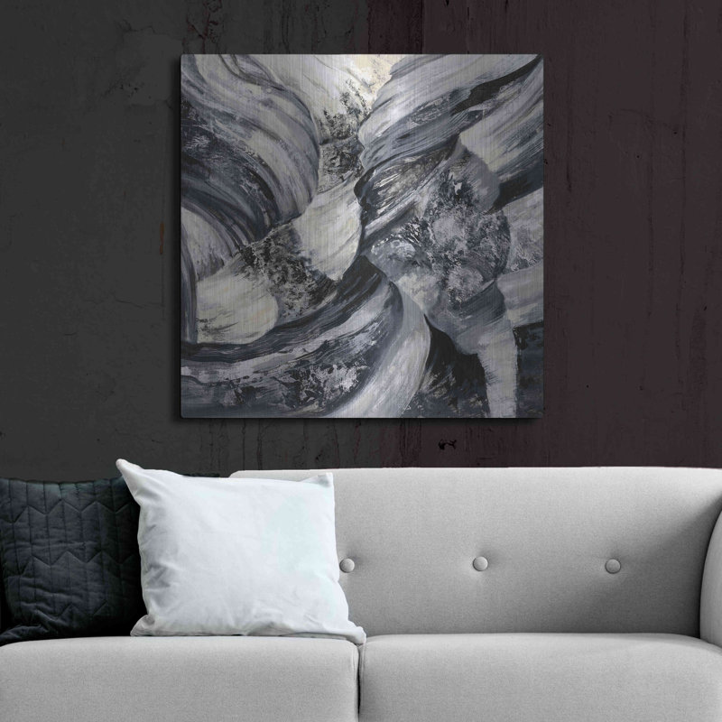 Art graphique mural en métal Wrought Studio ™ «Graphic Canyon I» par Silvia Vassileva, H 36 po x l 36 po