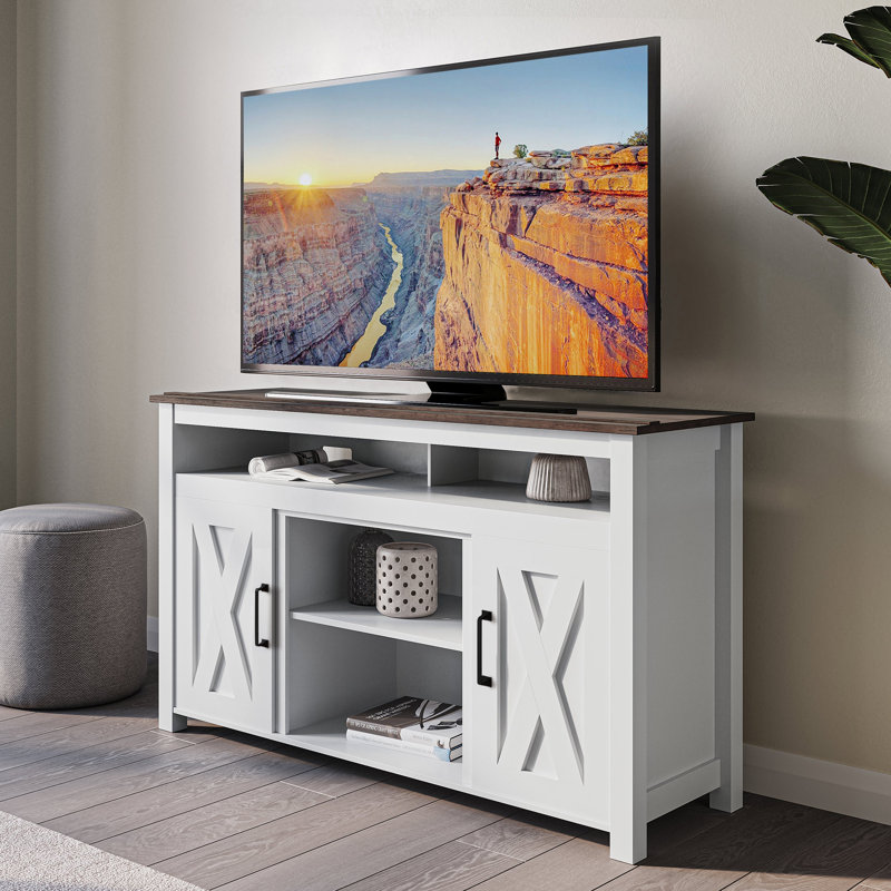 Meuble télé Bolton l 47,65 po, Blanc
