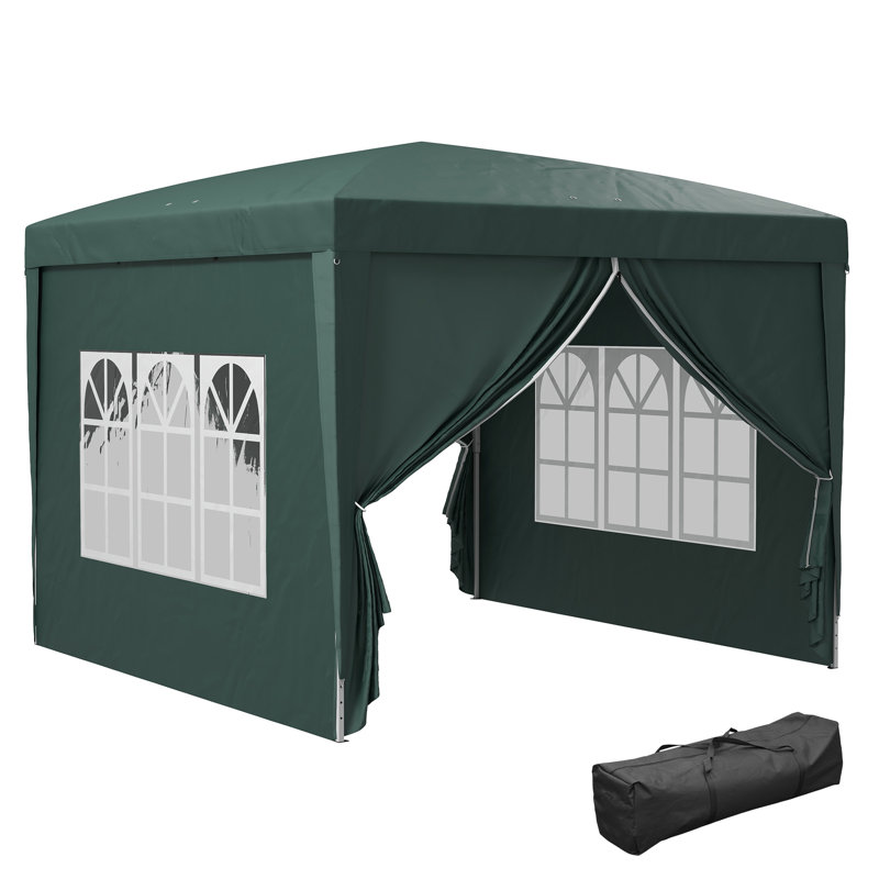 Medberry 3m x 3m Steel Pop-up Gazebo, Brown