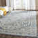 Tapis gris clair/bleu oriental Chewning