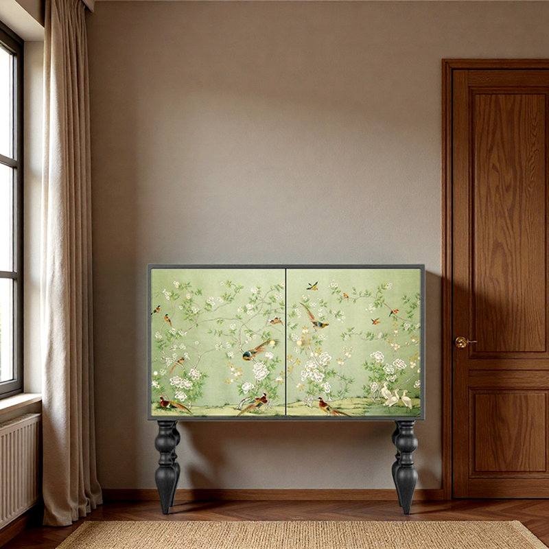 Armoire d'entrée en bois massif rétro français