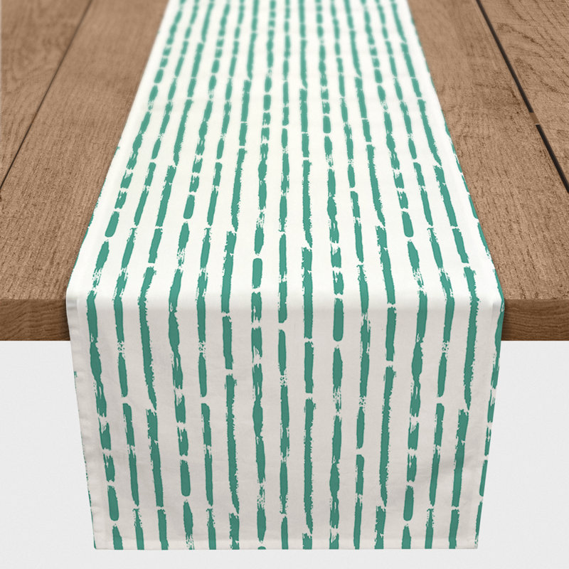 Chemin de table Conswella, P 16 po x L 90 po, Bleu sarcelle
