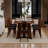 70.9"Rectangular Dining Table Large Dining Table, Waterproof Large Desk For 8 People, Deluxe Family Dining Table With Adjustable Legs