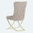 Ottomanson Set of 2 Dining Chairs with Elegant Gold Legs for Stylish Seating-1499839828-1499839829