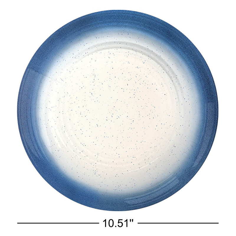 Assiette plate en mélamine 10,51 po Ewell, clair