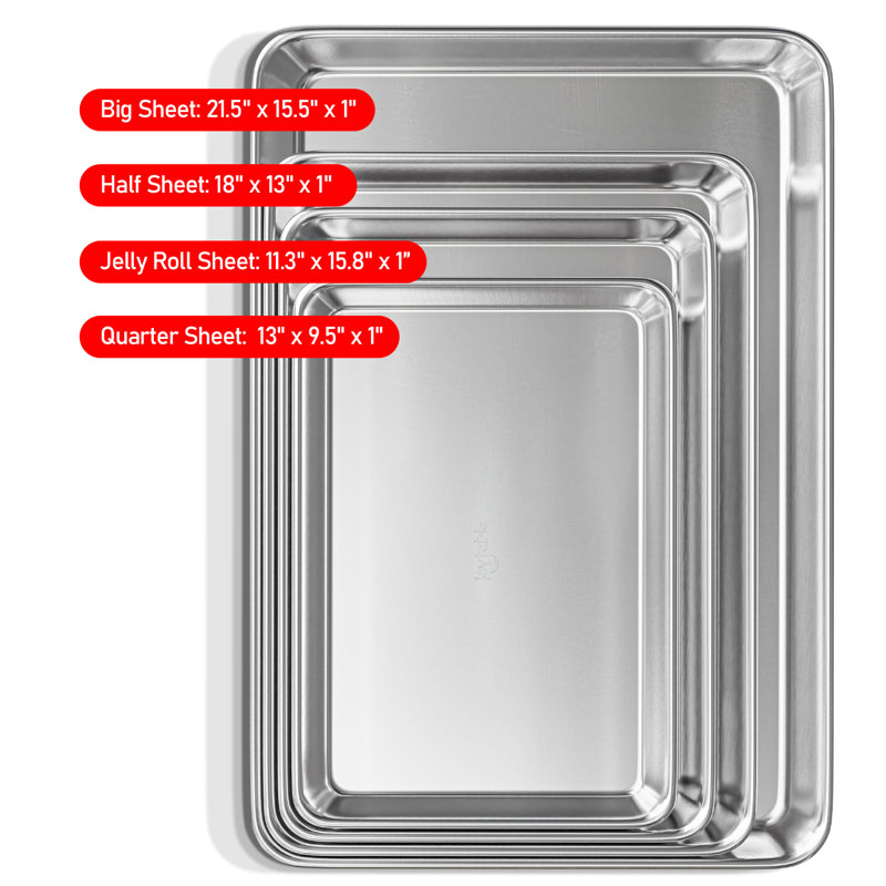 Joytable Non-Stick Aluminized Steel Multi Pack Baking Sheet Set