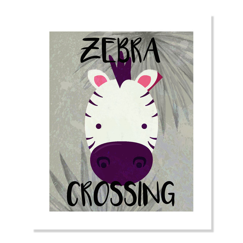Impression sur papier Zebra Crossing, H 36 po x l 24 po x P 1 po, Papier