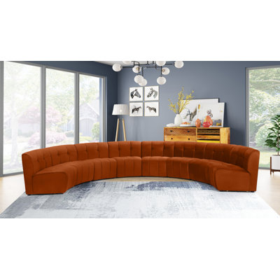 Jedson Velvet Sectional Symmetrical