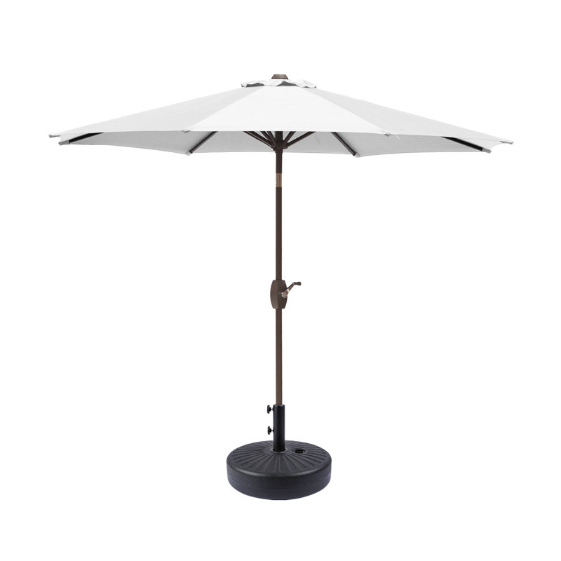 Parasol de marché 108 "Pierpoint, Noir, Blanc