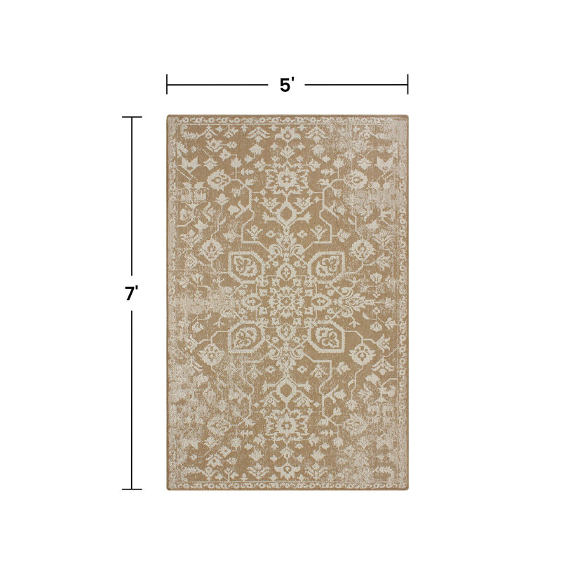 Tapis d'extérieur à tissage extérieur Heritage Medallion