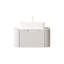 Meuble-lavabo incurvé moderne avec lavabo en céramique Modern