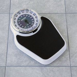 Salter Pro-Helix Professional Oversized Bathroom Scale with Black Vinyl Anti-Slip Bath Mat, 18.25" x 13.0"