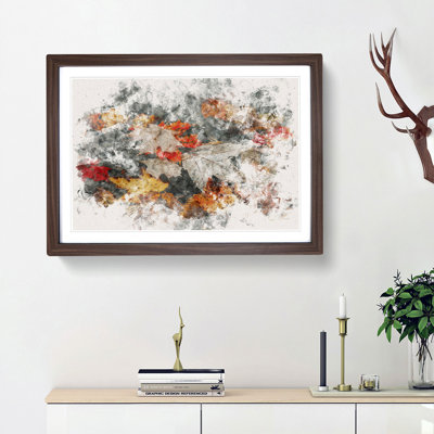 Leaves in Autumn - Picture Frame Painting Print
