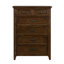 Commode en bois massif à 6 tiroirs 38 po.