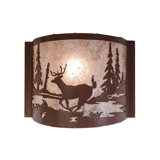 Rustic Lodge 1 - Light Flush Mounted Sconce