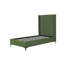 Lit plateforme en velours vert eucalyptus Promade Mid-Century-1820302987-1820302986