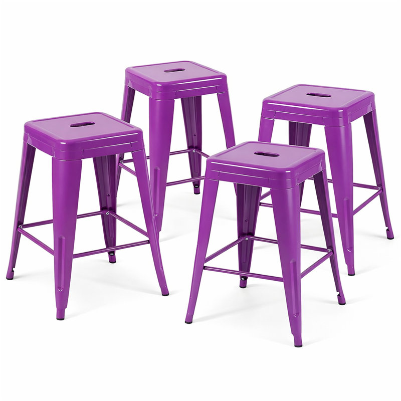 24 Inch Counter Height Stool(Only Dining Chairs), Mauve, Tabouret de comptoir (siège d'une hauteur de 24 p