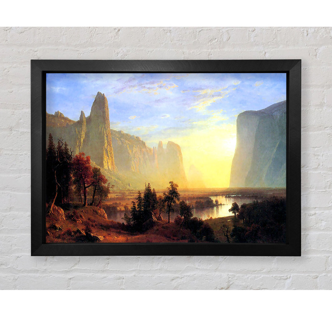 Yosemite Valley von Bierstadt by Bierstadt - Einzelne Bilderrahmen Kunstdrucke